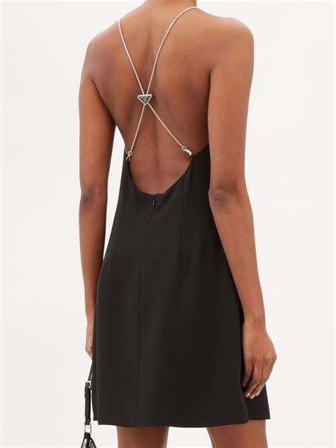 prada backless dress